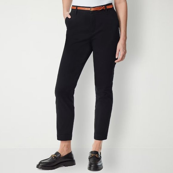 Gloria Vanderbilt Women's High Rise Tapered Pull-on Pants - 16 - Black - NWT - Picture 1 of 3